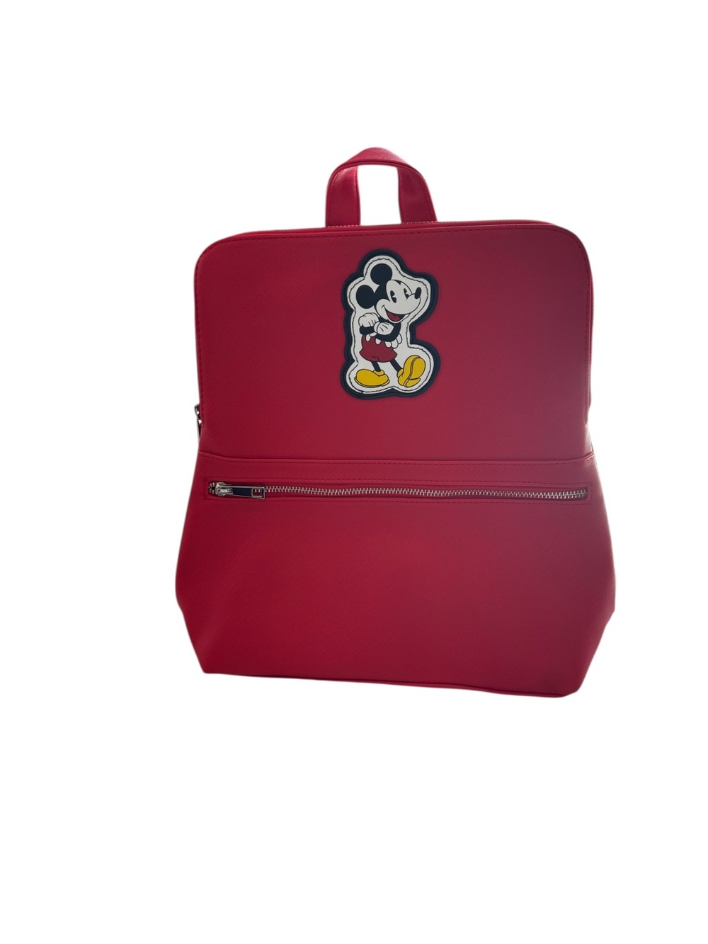 Disney Store Mickey Mouse Patch Red Backpack
